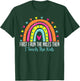 First I Run The Miles Then I Teach The Kids Funny Teachers T-Shirt - T-Shirt | Forest