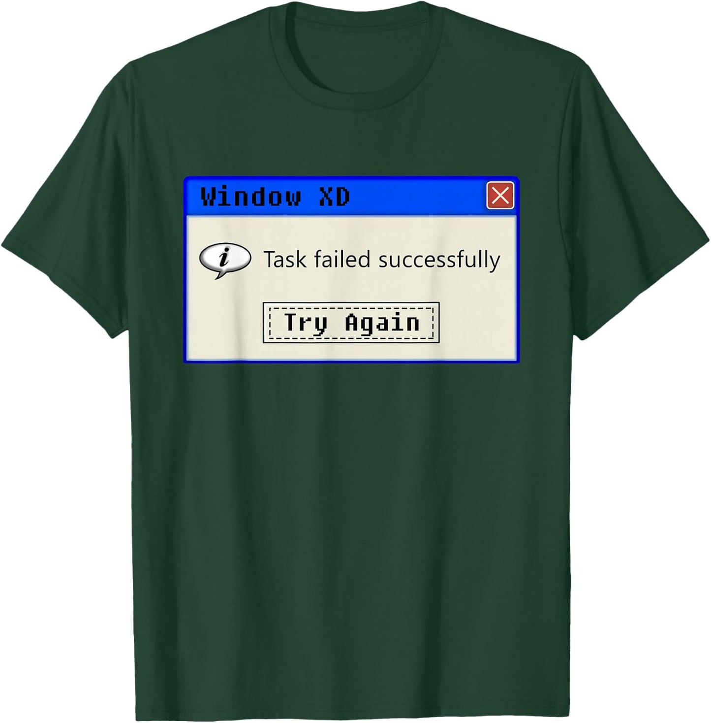 Task Failed Successfully - Nerdy Vintage Programming IT T-Shirt - T-Shirt | Forest