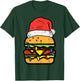 Christmas Burger Santa Funny Xmas Food Lover Men Women Kids T-Shirt - T-Shirt | Forest