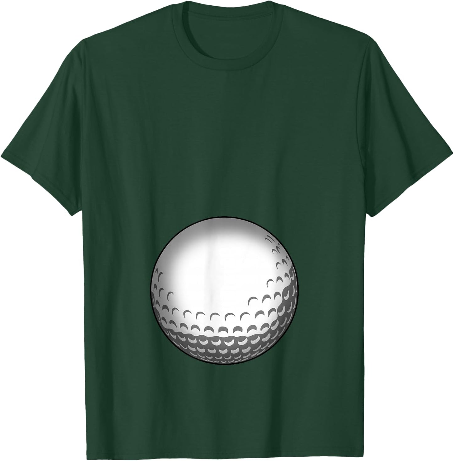 Funny Golf Player Baby Belly Mum T-Shirt - T-Shirt | Forest