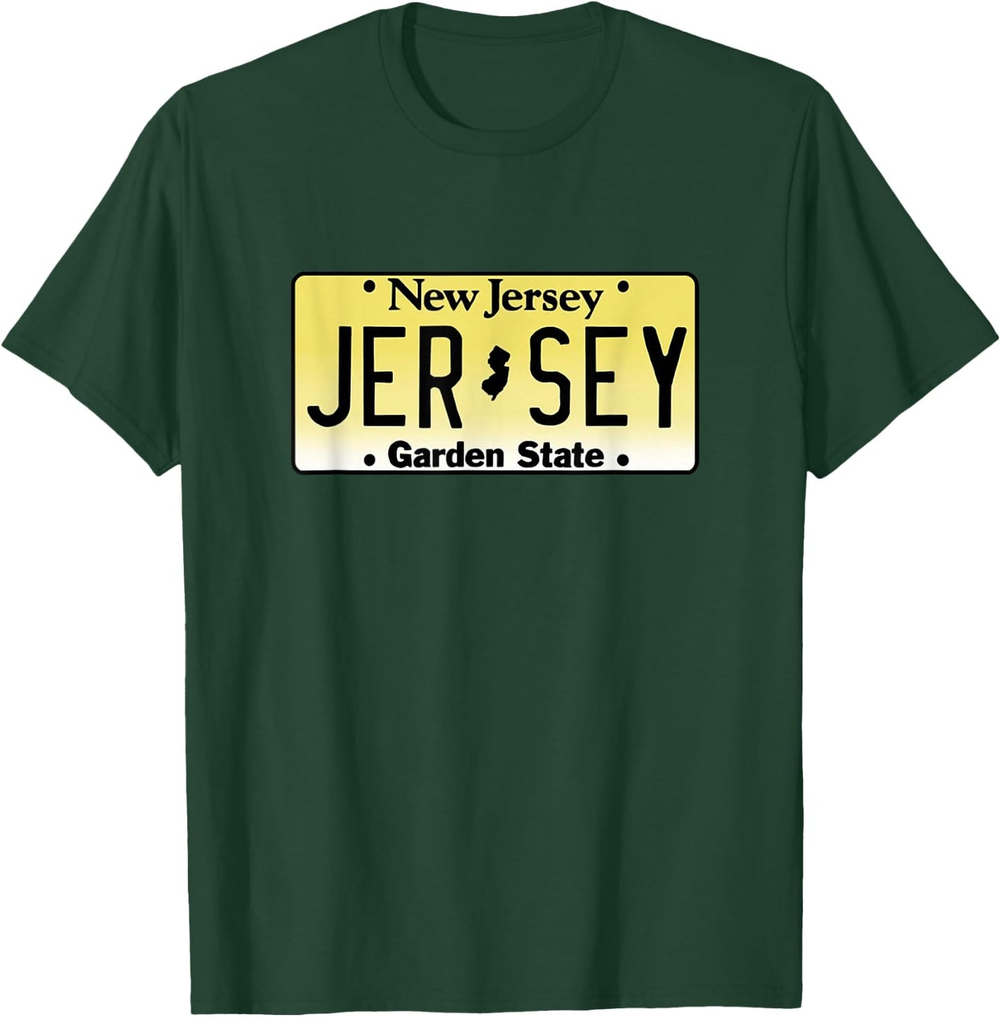 New Jersey License Plate - Throwback Design - Classic T-Shirt - T-Shirt | Forest