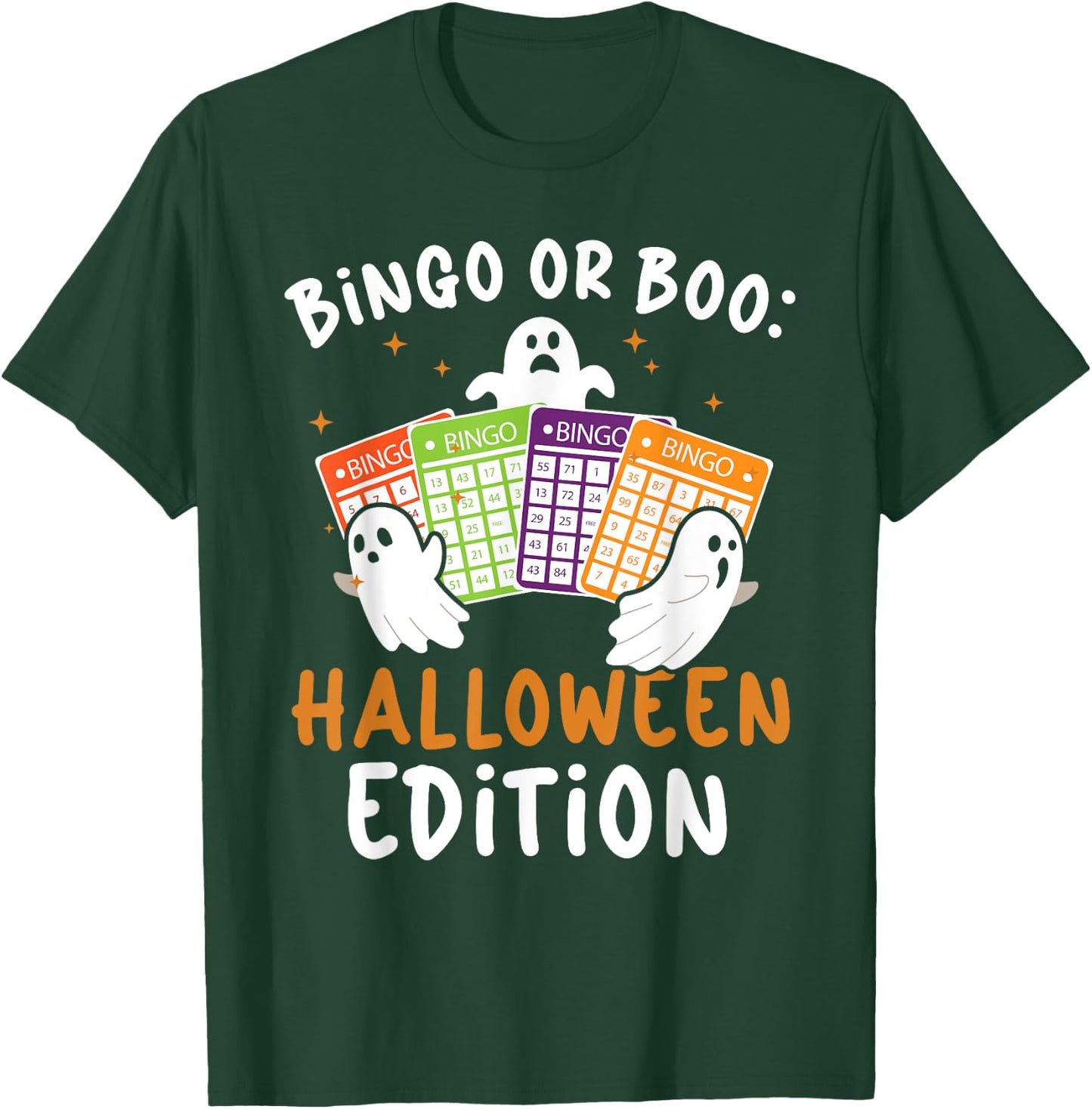 Bingo Halloween Trick Or Treat Bingo Player Bingo Caller T-Shirt - T-Shirt | Forest