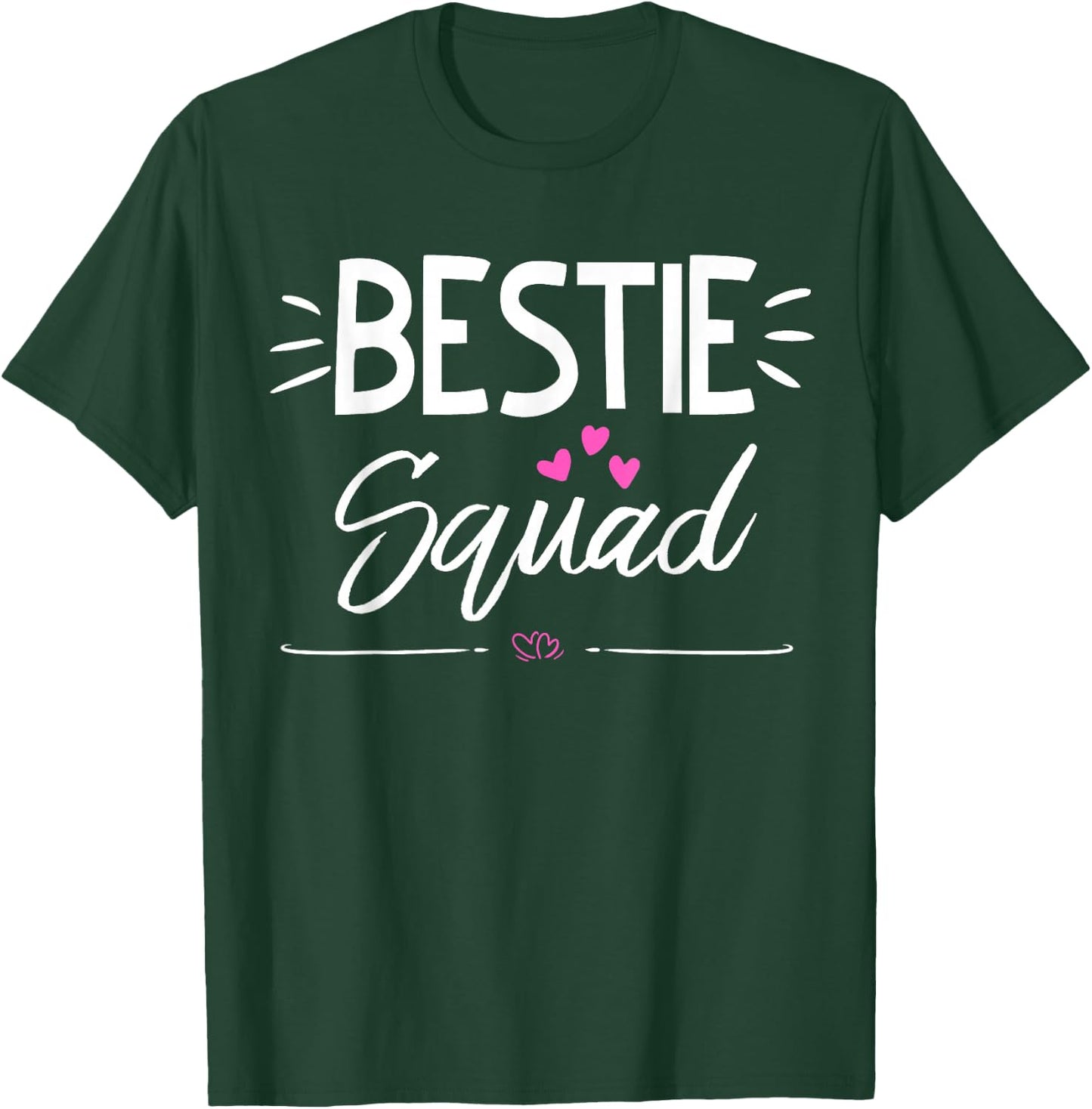 Bestie Squad Shirt Best Friend Forever Heart T-Shirt - T-Shirt | Forest