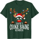 Santa's Cookie baking Reindeer Funny XMas Matching PJS T-Shirt - T-Shirt | Forest