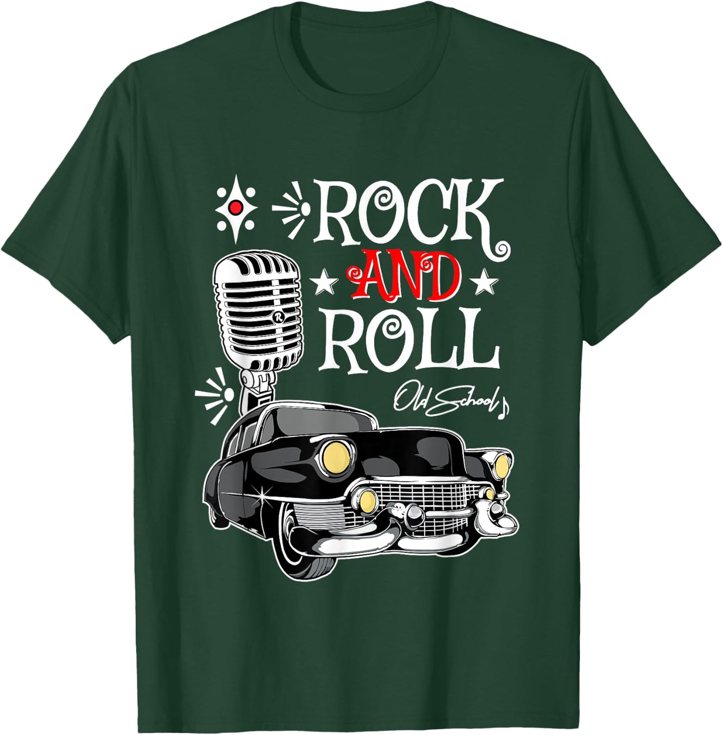 1950s Retro Rockabilly 50s Sock Hop Greaser Rock and Roll T-Shirt - T-Shirt | Forest