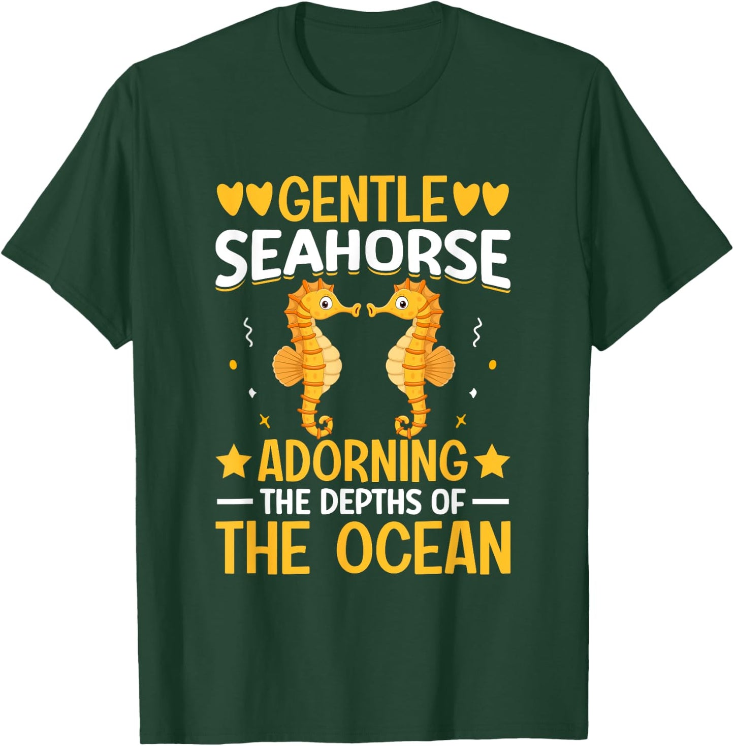 Gentle Seahorse Adorning The Depths Of The Ocean I Seahorse T-Shirt - T-Shirt | Forest