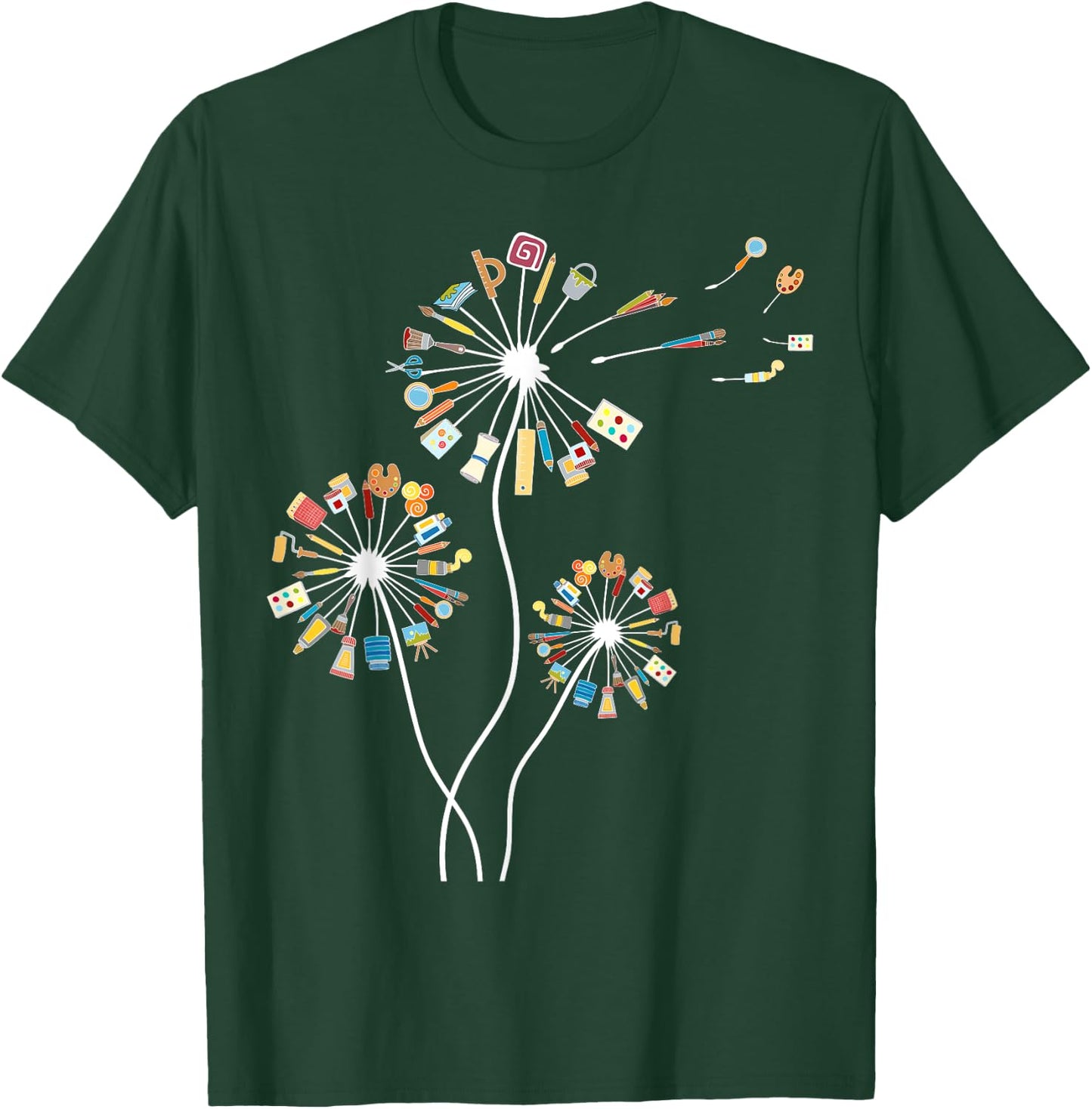 Dandelion Art Shirt for Artist or Art Teacher | Creative Art T-Shirt - T-Shirt | Forest