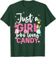 Cute Candy Design Girls Kids Sweets Candy Lover T-Shirt - T-Shirt | Forest