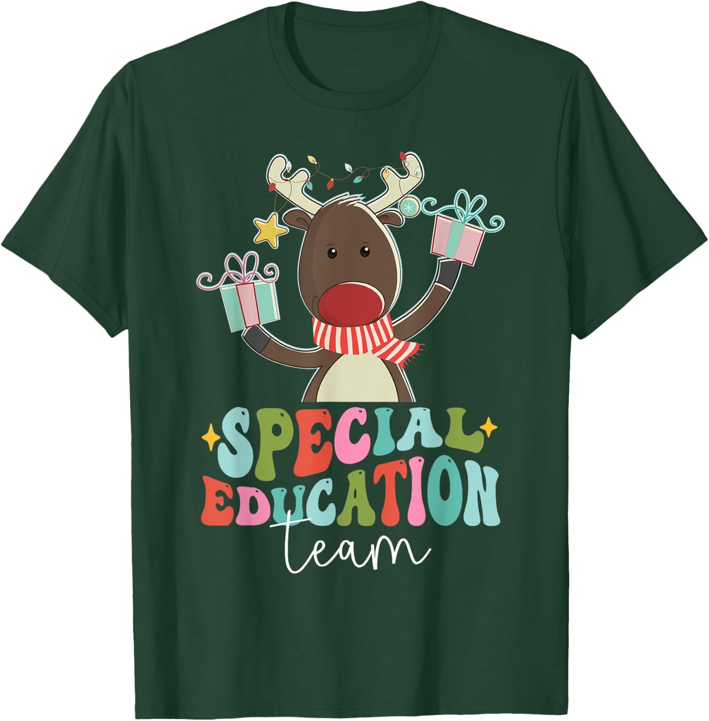 SPED Squad Special Education Teacher Autism Christmas Women T-Shirt - T-Shirt | Forest