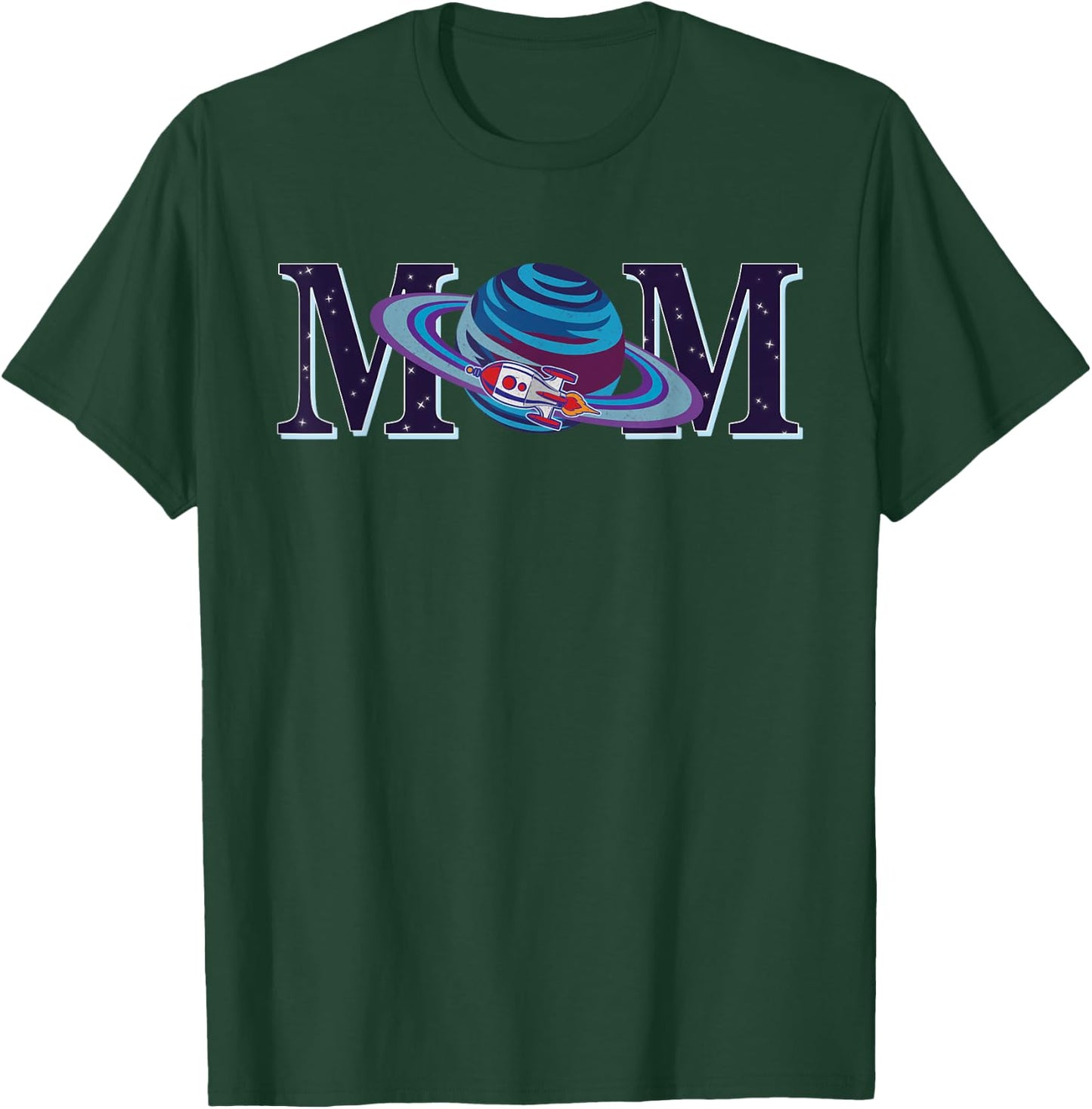 Space Mom, Family Matching Dad Space Birthday Theme Party T-Shirt - T-Shirt | Forest