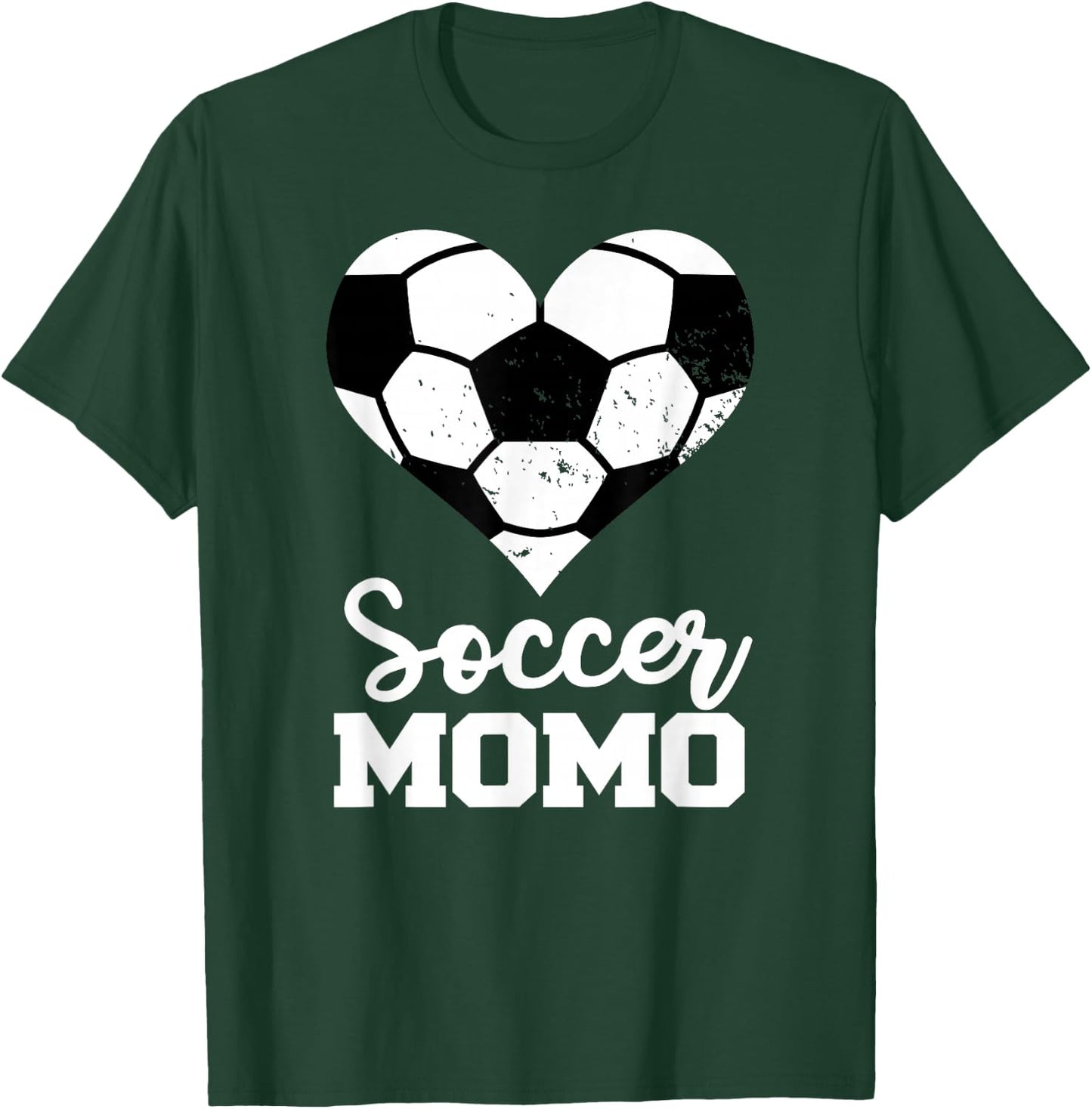 Soccer Momo Funny Soccer Heart Grandma Momo T-Shirt - T-Shirt | Forest