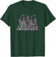 Philadelphia Pennsylvania Pink Vintage Skyline T-Shirt - T-Shirt | Forest