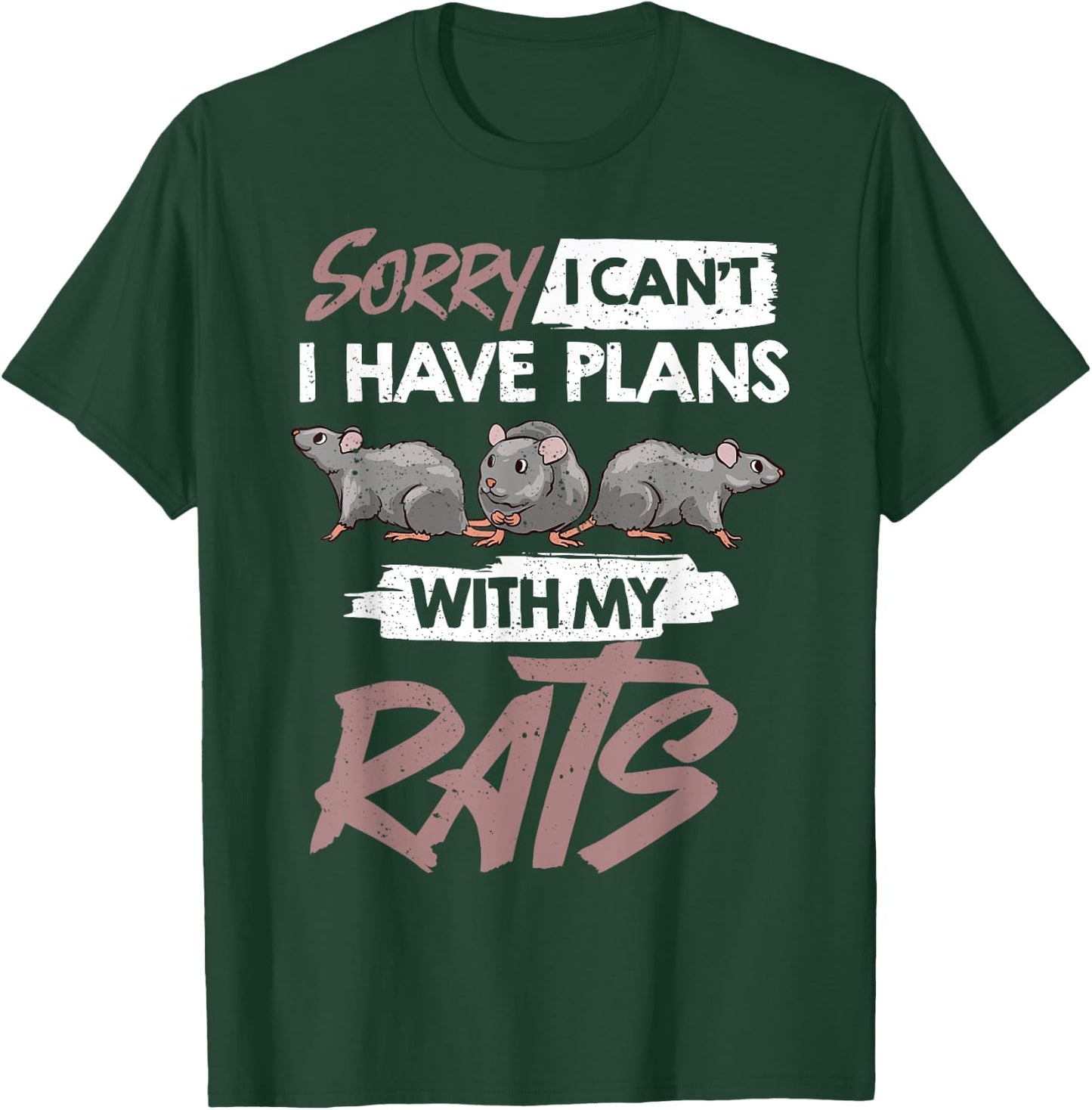 Rat Mouse Mice Rodent Funny Cute Pet T-Shirt - T-Shirt | Forest