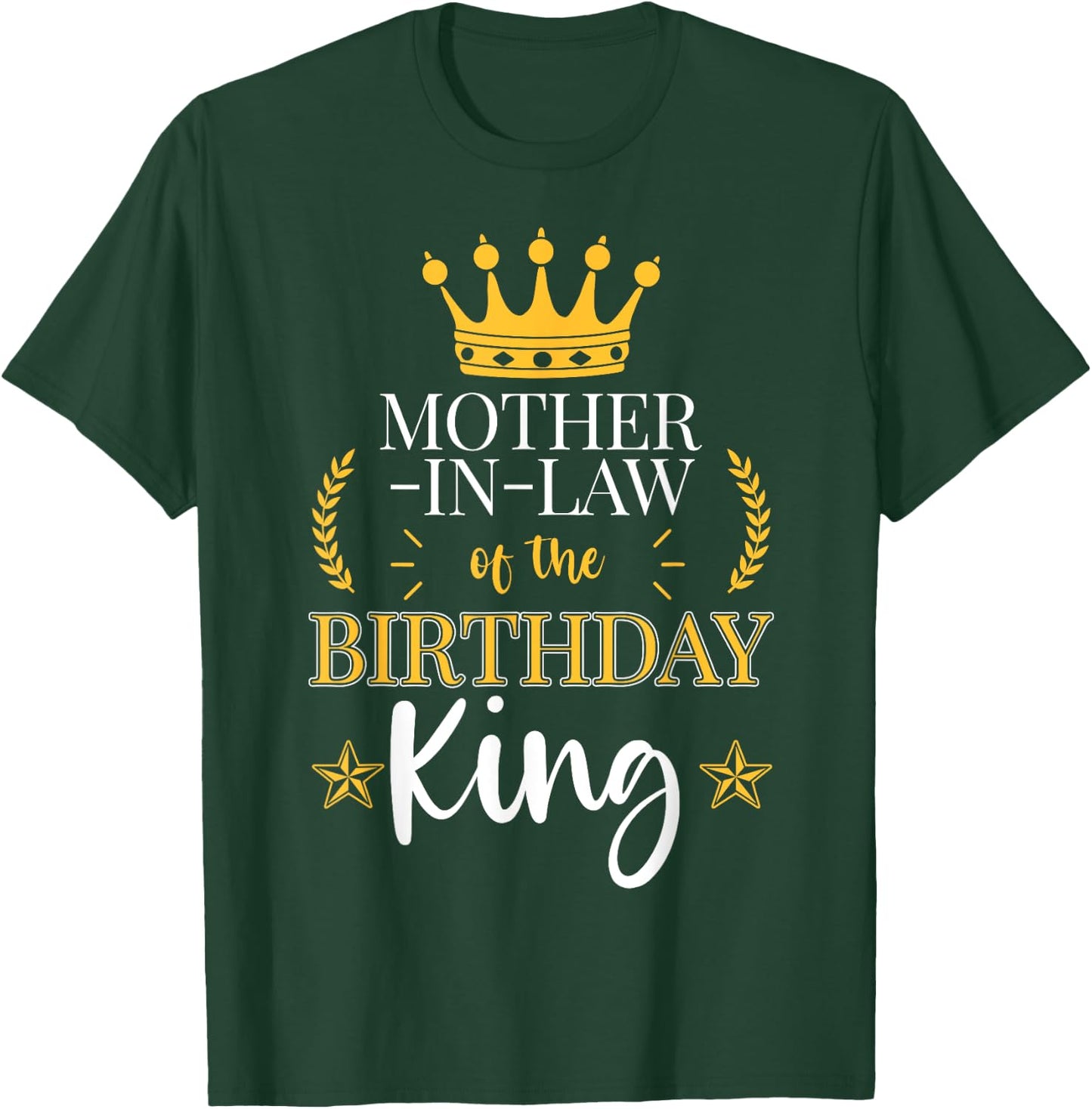 Mother-In-Law of the Birthday King Theme Party Bday T-Shirt - T-Shirt | Forest