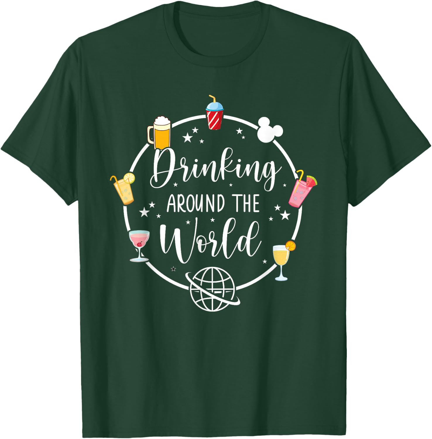 Drinking Around The World T-Shirt - T-Shirt | Forest