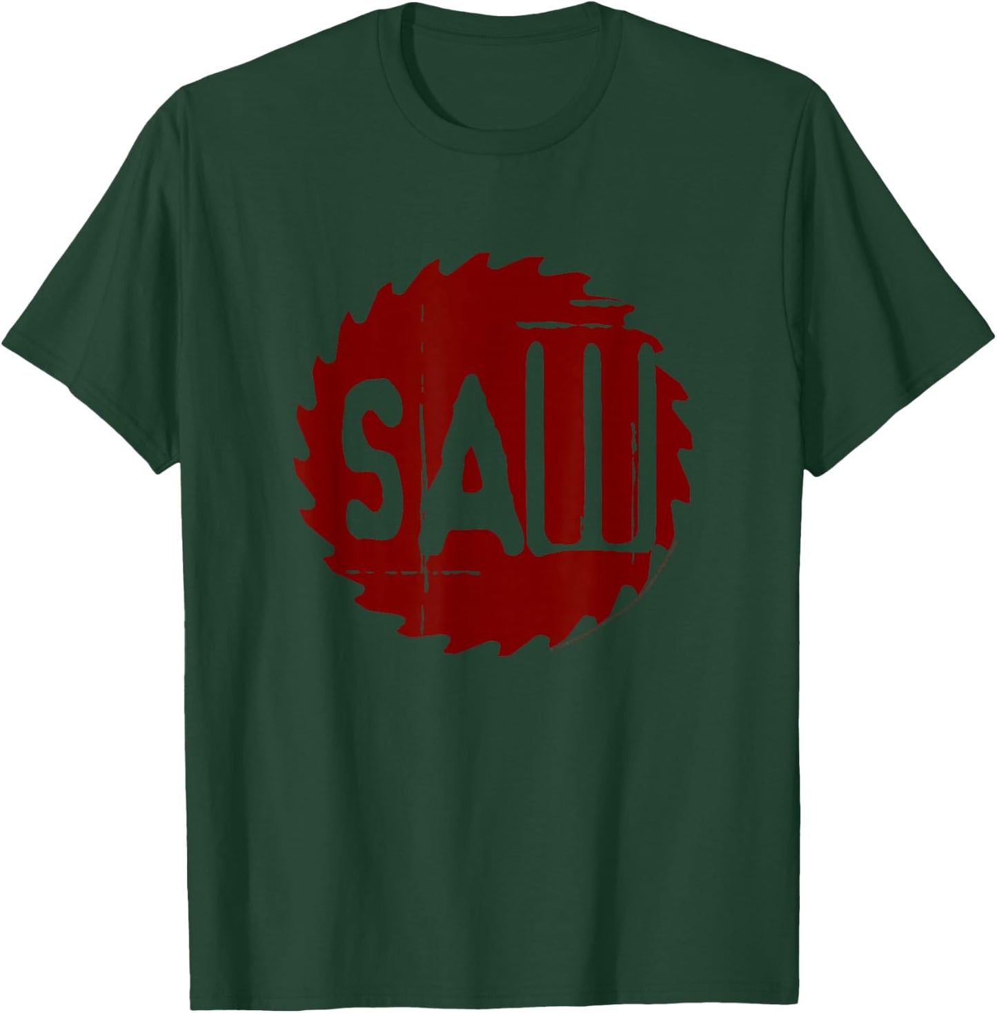 Saw Red Blade Logo Horror Movie T-Shirt - T-Shirt | Forest