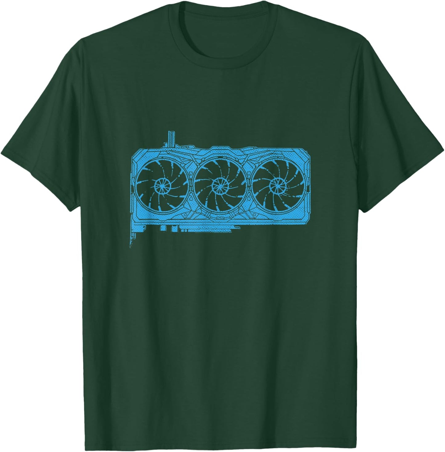 GPU Graphics Card Computer Science Scientist Retro Nerd T-Shirt - T-Shirt | Forest