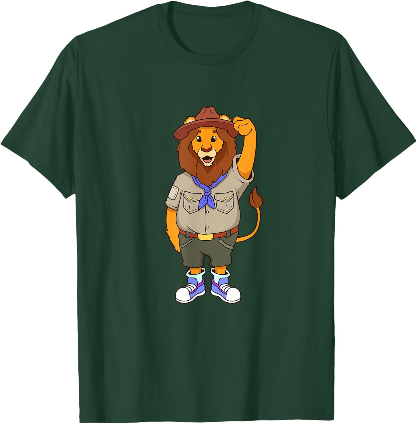 Cartoon Lion is Scout T-Shirt - T-Shirt | Forest