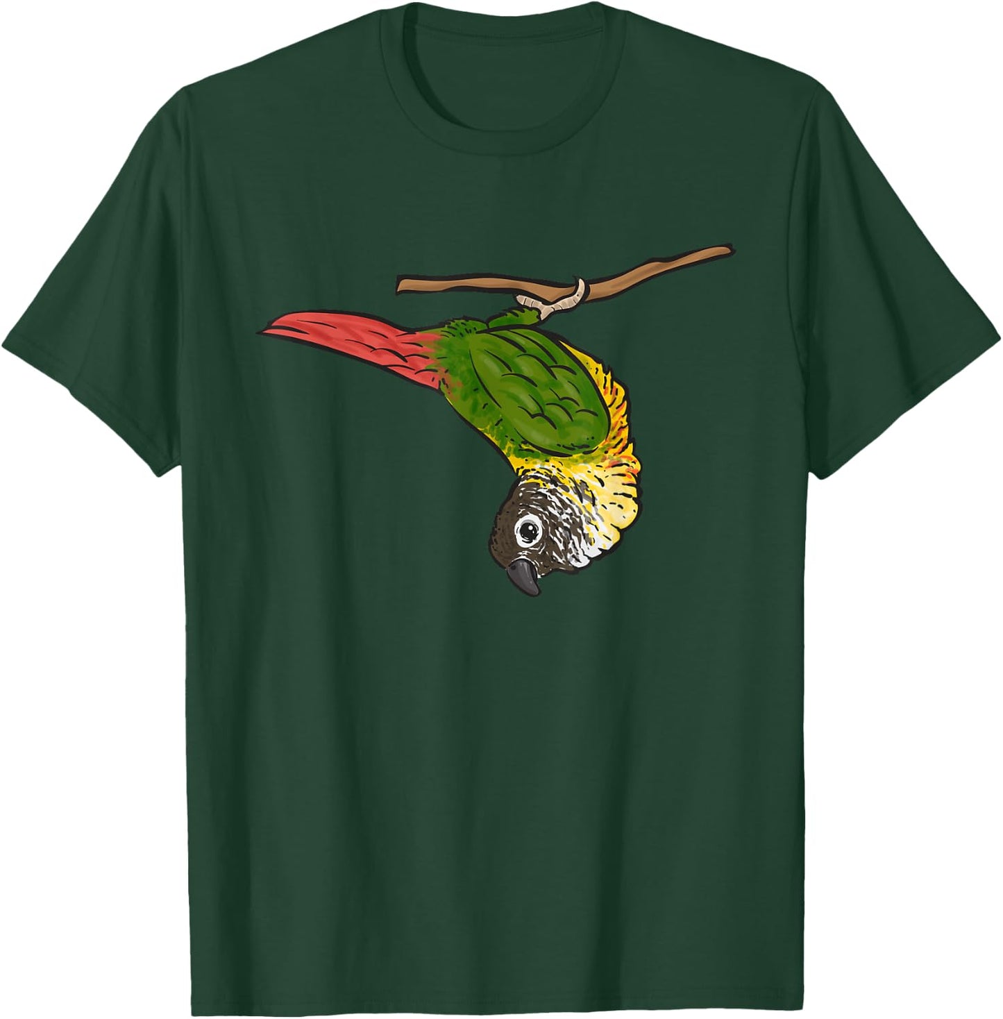 Green Cheek Conure Parrot Bird Conure T-Shirt - T-Shirt | Forest