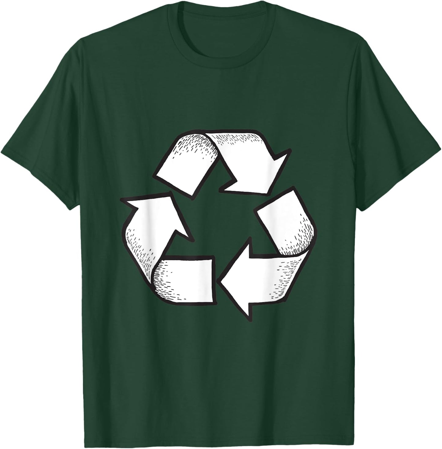 Vintage Recycle Logo Earth Day Nature Planet Conservation T-Shirt - T-Shirt | Forest