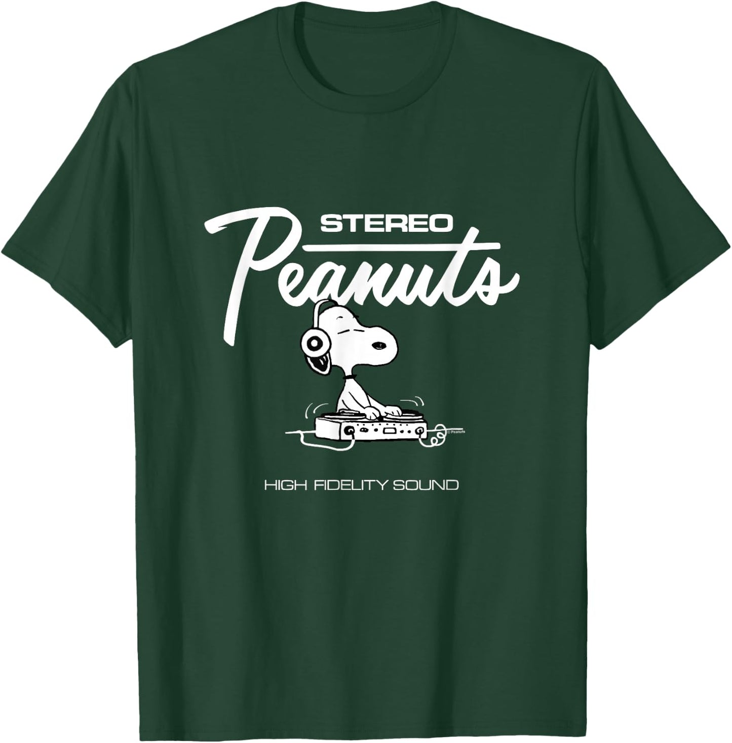 Peanuts - Stereo Peanuts Snoopy Dj T-Shirt - T-Shirt | Forest