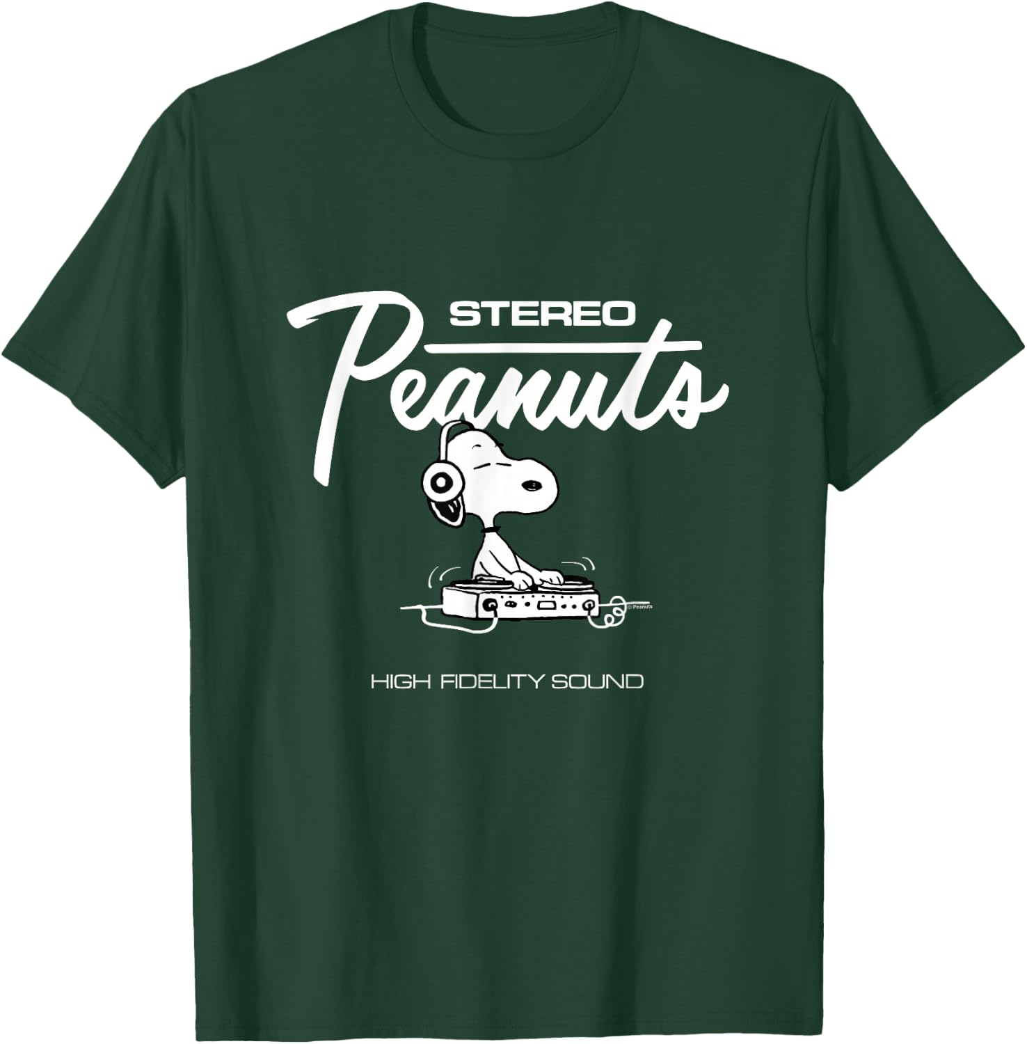 Peanuts - Stereo Peanuts Snoopy Dj T-Shirt - T-Shirt | Forest