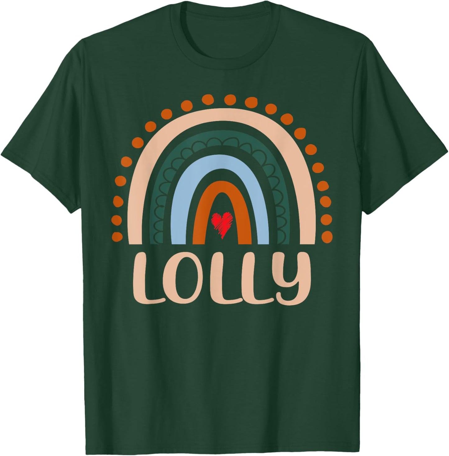 Lolly Rainbow Grandma Cute Mothers Day Funny Lolly T-Shirt - T-Shirt | Forest