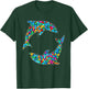 Funny Colorful Polka Dot Dolphin International Dot Day T-Shirt - T-Shirt | Forest