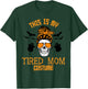 This Is My Tired Mom Halloween Costume Messy Hair Skeleton T-Shirt - T-Shirt | Forest