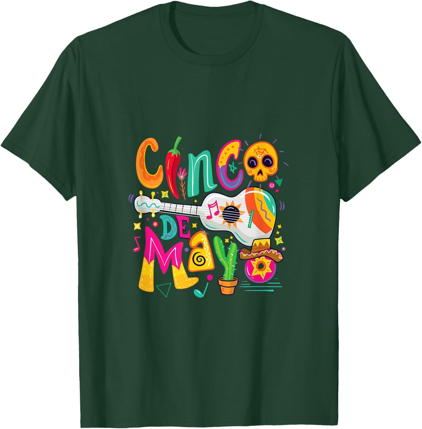 Cinco De Mayo Mexican Fiesta 5 De Mayo T-Shirt - T-Shirt | Forest