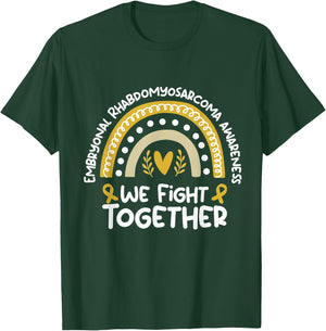 We Fight Together | Embryonal Rhabdomyosarcoma Awareness T-Shirt - T-Shirt | Forest