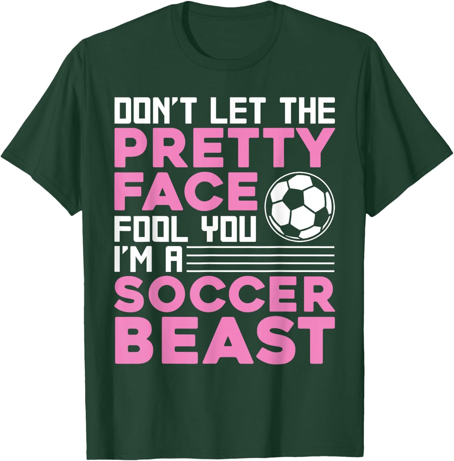 Cool Soccer Teen Girls Soccer Lover Player Sports T-Shirt - T-Shirt | Forest