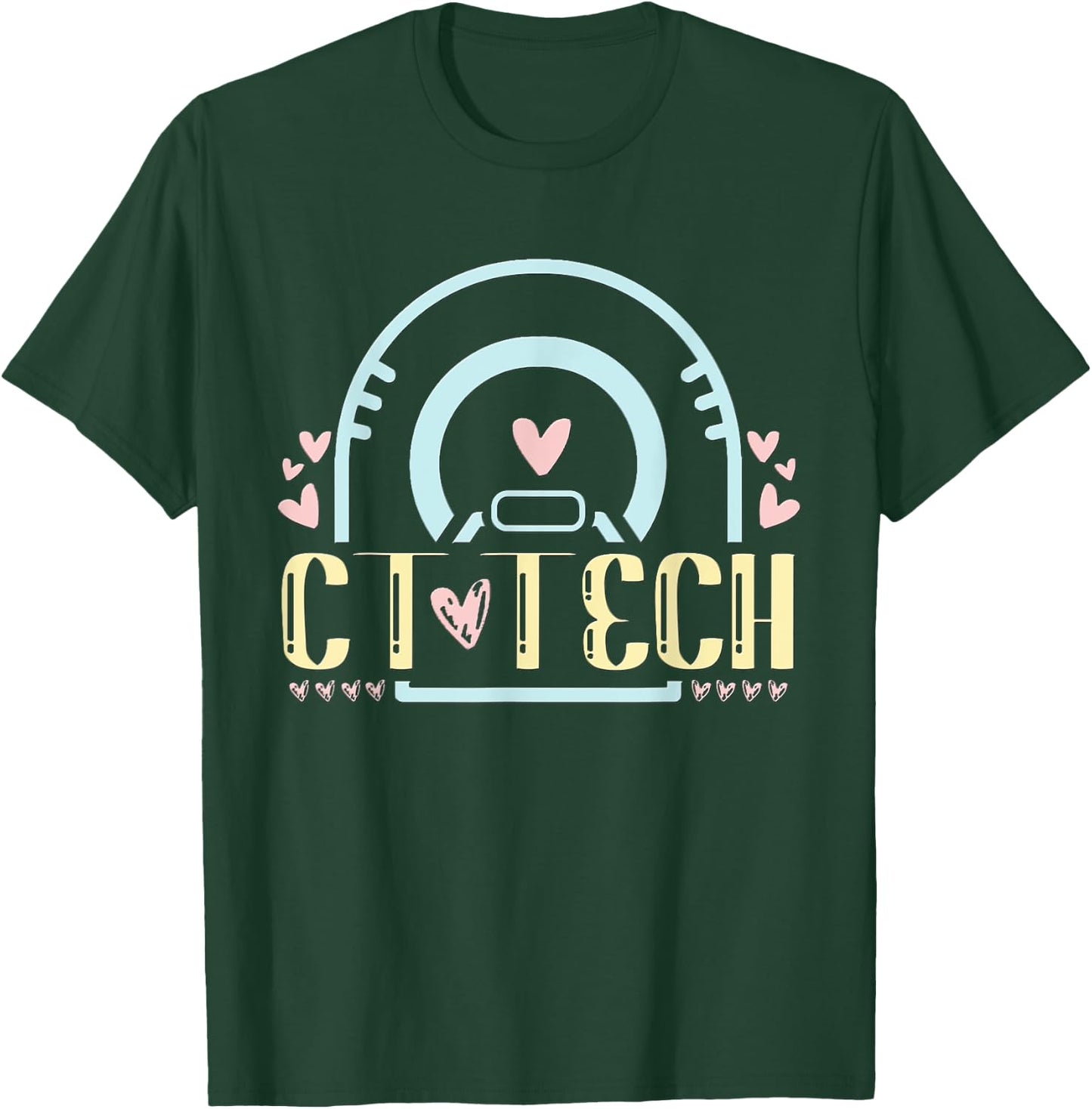 Ct Tech Gifts Merch Apparel - CT Technologist Radiology - Black - Women's - Small - Modern - Casual - Short Sleeve T-Shirt - T-Shirt | Forest