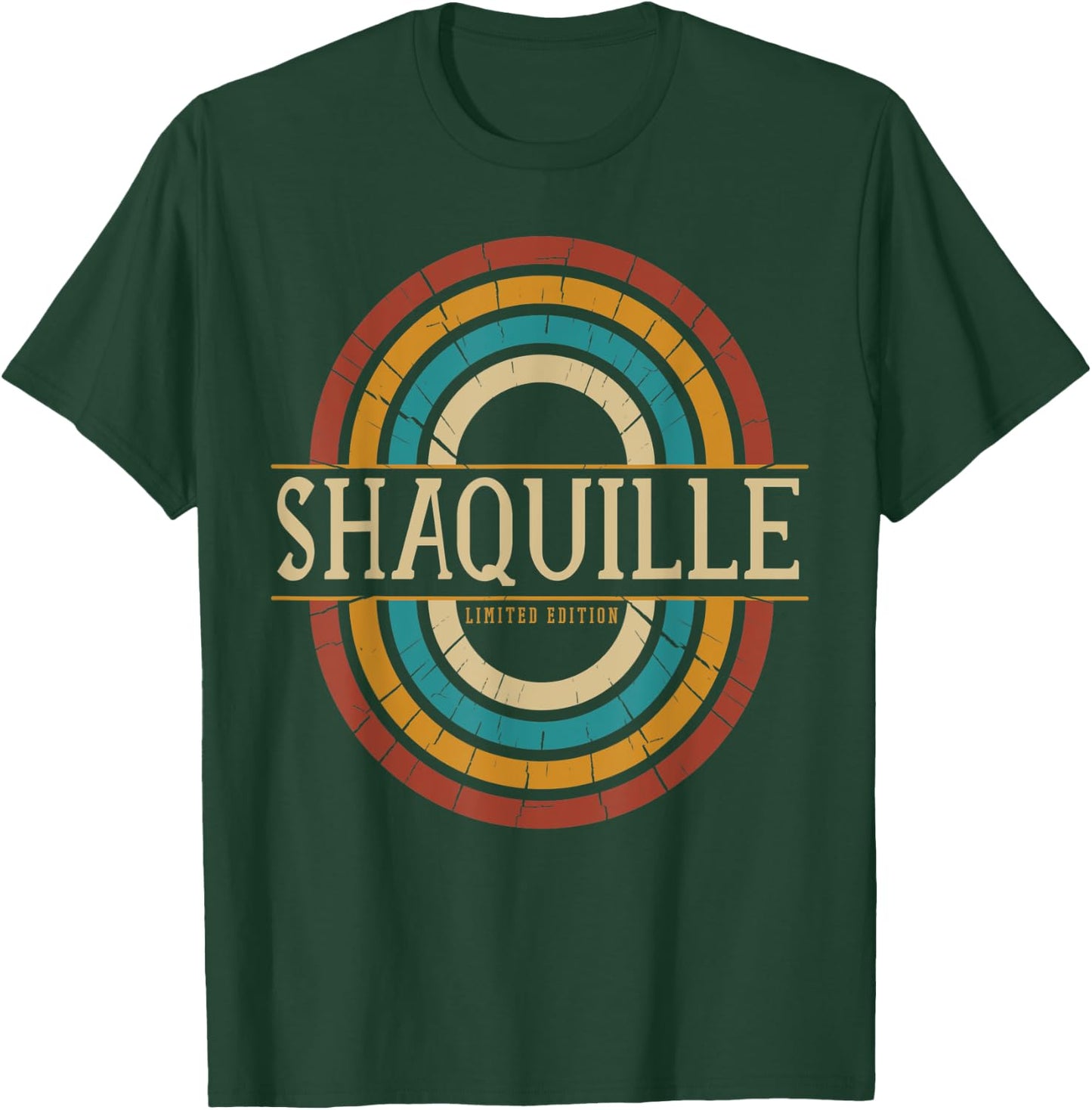 Shaquille Name Personalized Men Boys Vintage Appreciation T-Shirt - T-Shirt | Forest