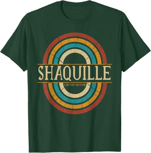 Shaquille Name Personalized Men Boys Vintage Appreciation T-Shirt - T-Shirt | Forest