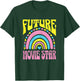 Future Movie Star Bright Retro Rainbow Movie Stars Training T-Shirt - T-Shirt | Forest