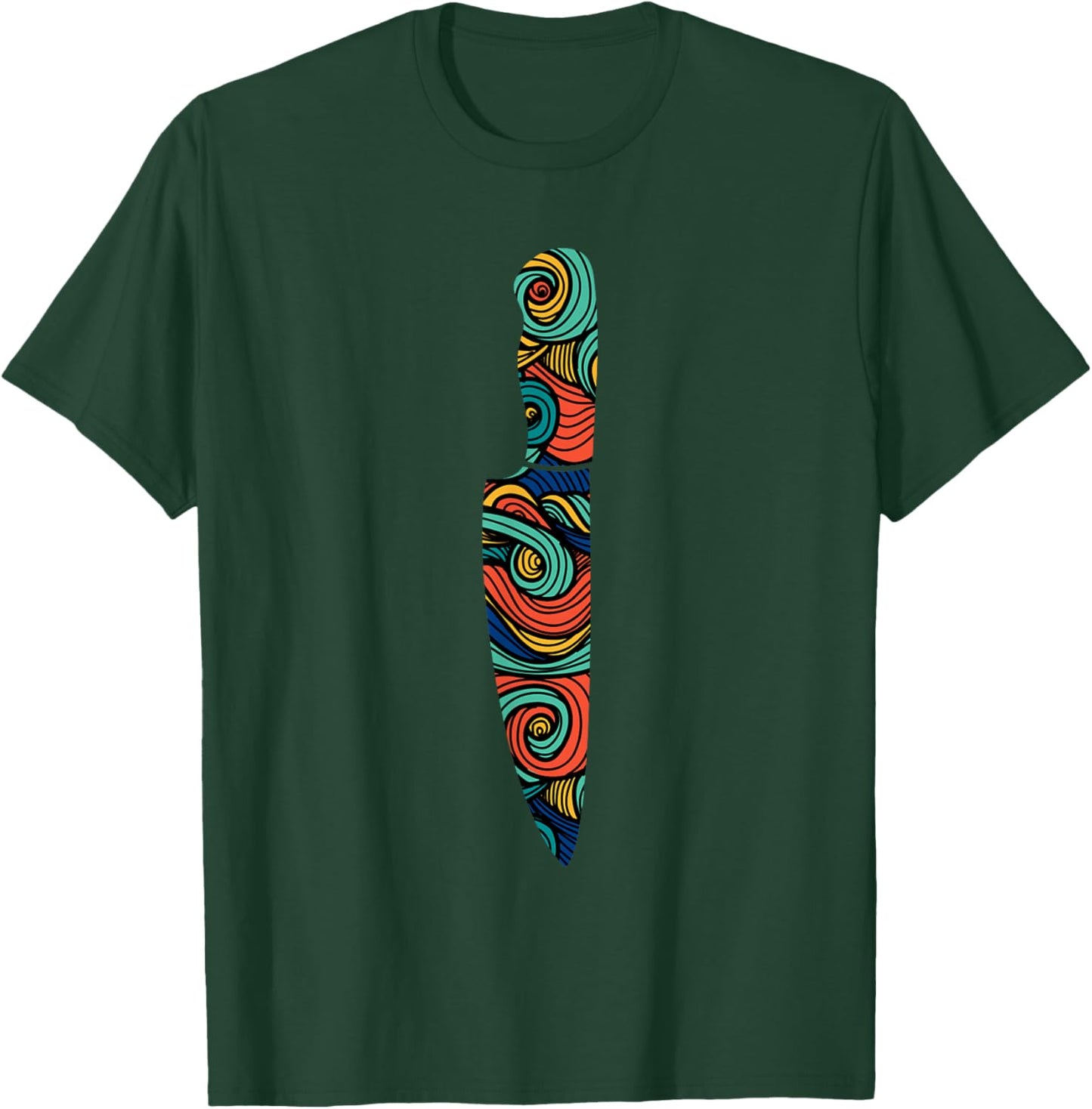Cook Chef Cooking Knife T-Shirt - T-Shirt | Forest