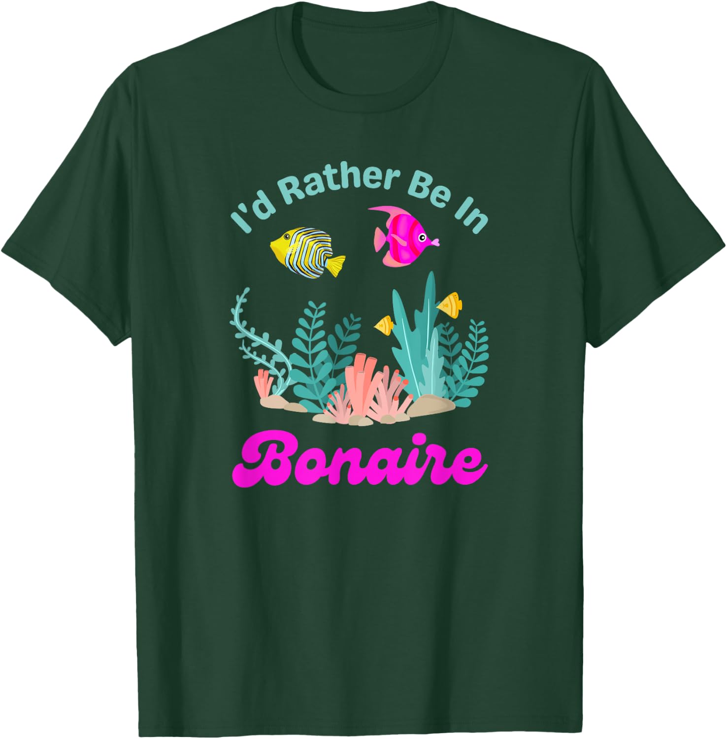 Bonaire Beach Vacation Scuba Diving Snorkeling Women's T-Shirt - T-Shirt | Forest