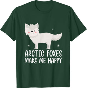Arctic Fox Artic Animals Cute Artic Fox Lover Pajamas T-Shirt - T-Shirt | Forest