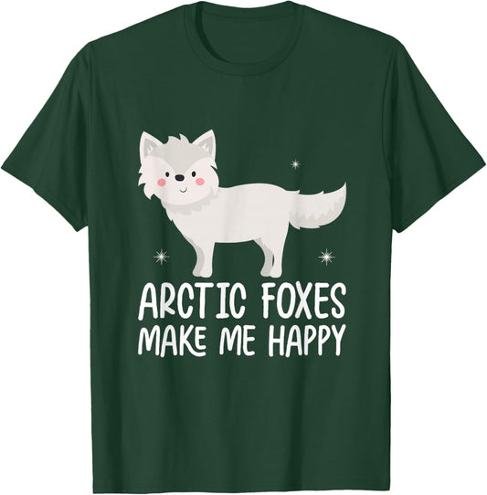 Arctic Fox Artic Animals Cute Artic Fox Lover Pajamas T-Shirt - T-Shirt | Forest