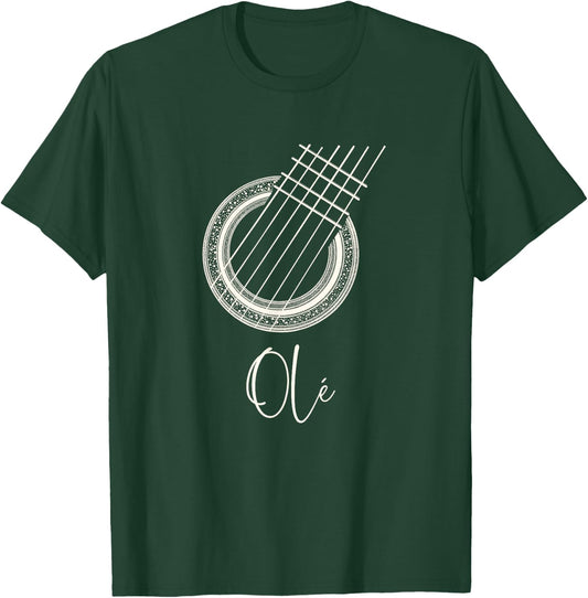Ole Spanish Flamenco Guitar T-Shirt - T-Shirt | Forest