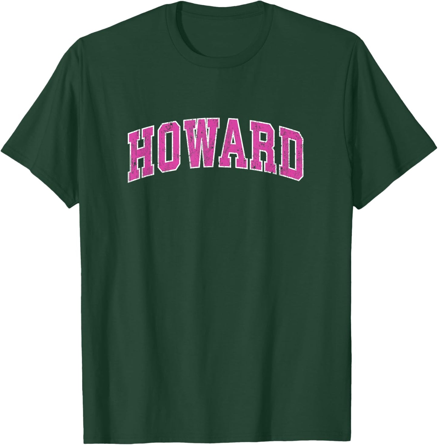 Howard Wisconsin WI Vintage Sports Design Pink Design T-Shirt - T-Shirt | Forest