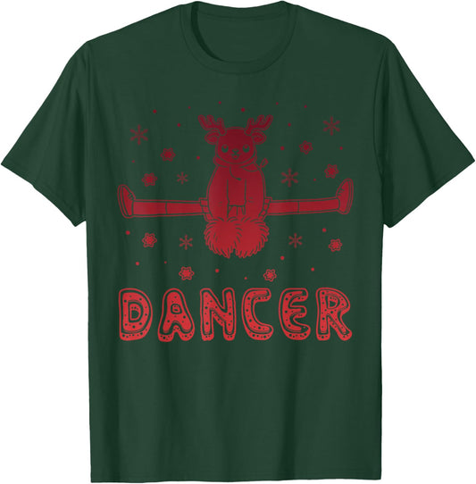 Funny Reindeer Dancer Squad Christmas Dancing Costume T-Shirt - T-Shirt | Forest