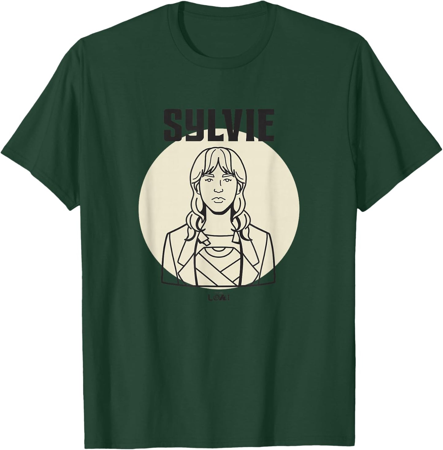 Marvel Loki Sylvie Variant Spotlight Line Art Portrait T-Shirt - T-Shirt | Forest