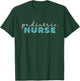 Pediatrics Nicu Pediatric Nurse Nurses Job - Women's Black Short Sleeve Letter Print - Pediatric Nursing Design, Lace Embellishment - Small T-Shirt - T-Shirt | Forest