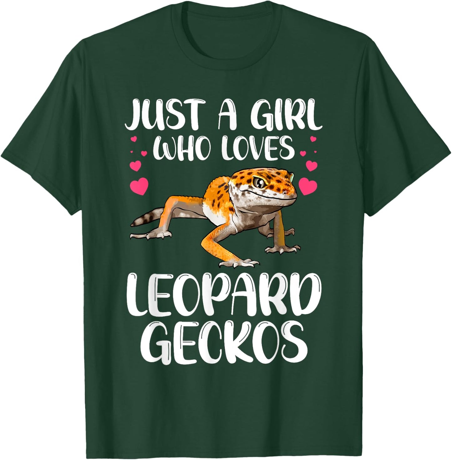 Cool Leopard Gecko For Girls Women Pet Lizard Reptile Lovers T-Shirt - T-Shirt | Forest