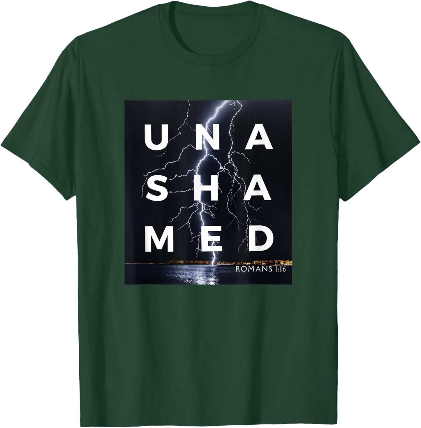 Unashamed of the Gospel , Romans 116 Christian Bold T-Shirt - T-Shirt | Forest