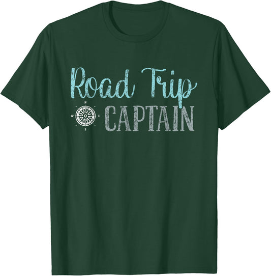 Road Trip Captain Road Trip T-Shirt - T-Shirt | Forest