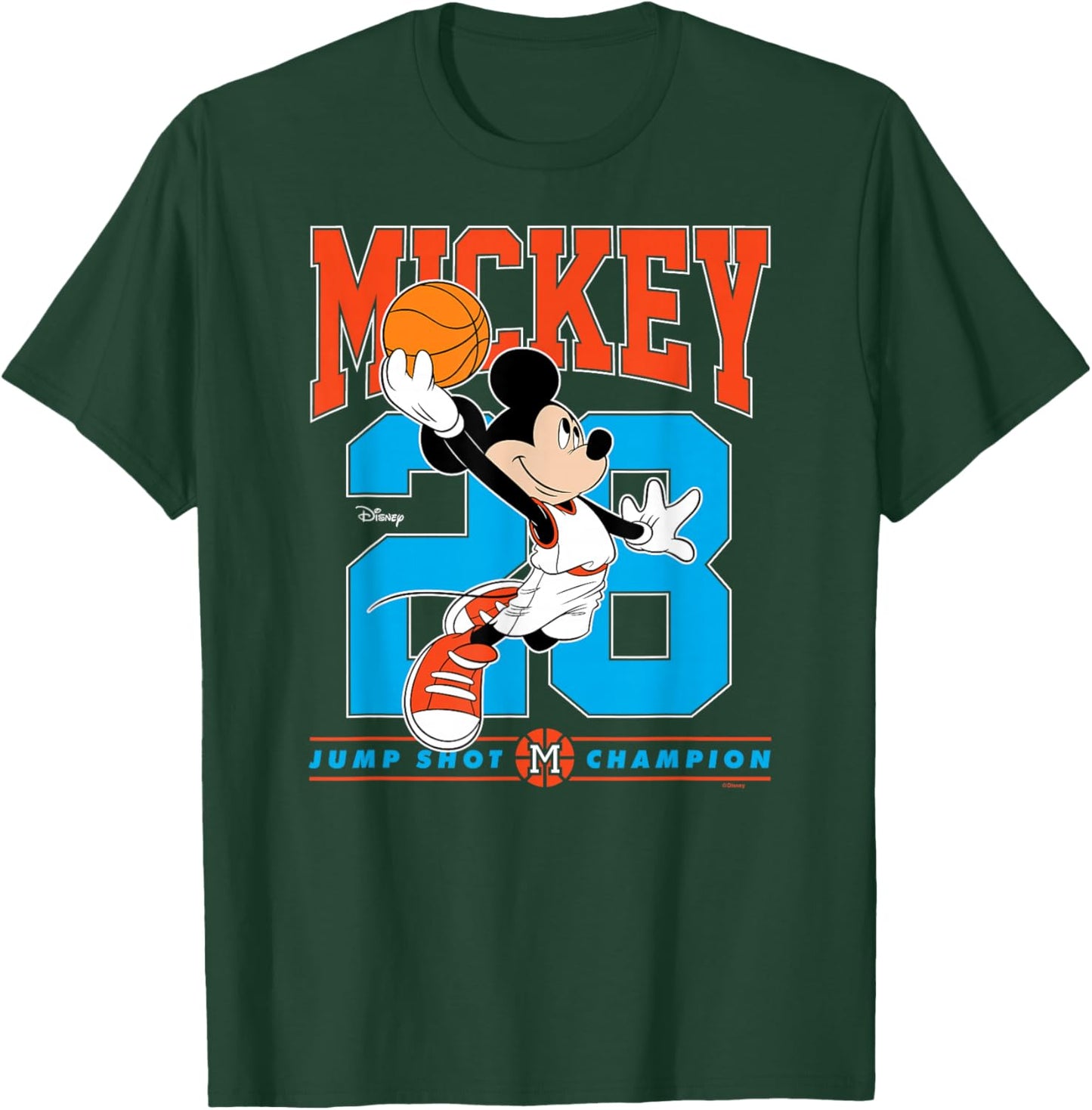 Disney - Mickey Jump Shot Basketball T-Shirt - T-Shirt | Forest