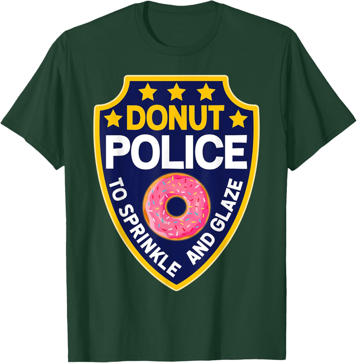 Donut Police FUNNY Doughnut Sprinkles Cheap Halloween T-Shirt - T-Shirt | Forest